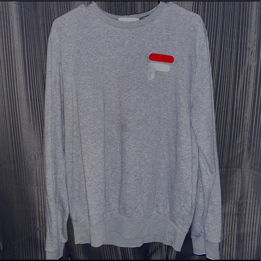 Gray Fila Sweater/Long Sleeve